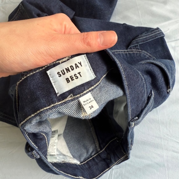 Sunday Best denim relaxed utility wide-leg jean - Picture 8 of 9